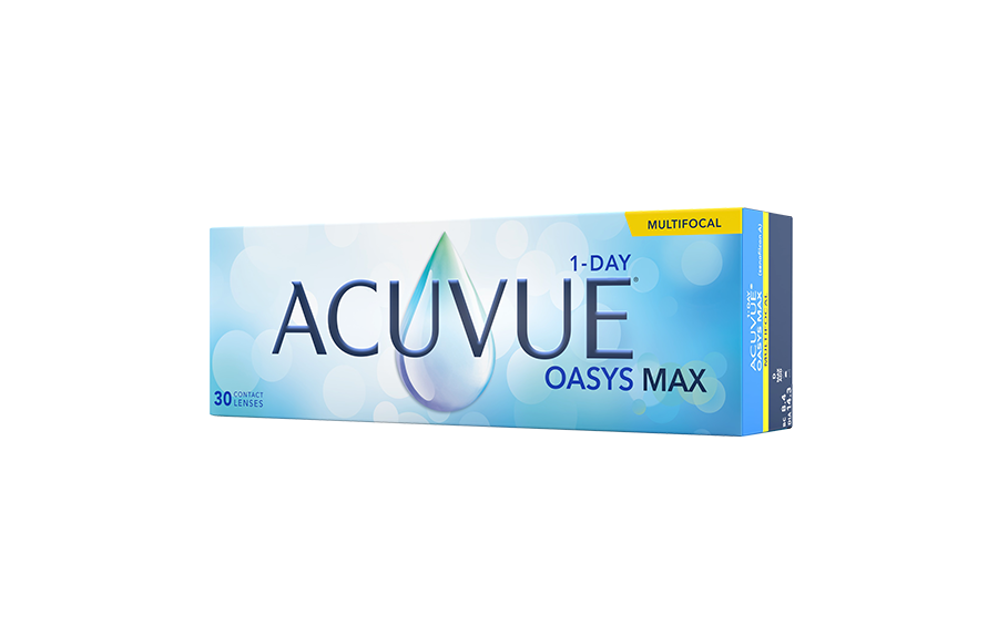 ACUVUE® OASYS MAX 1-Day Multifocal με Τεχνολογία TearStable™, Φίλτρο φωτός OptiBlue™ & Σχεδιασμό Βελτιστοποίησης της Κόρης